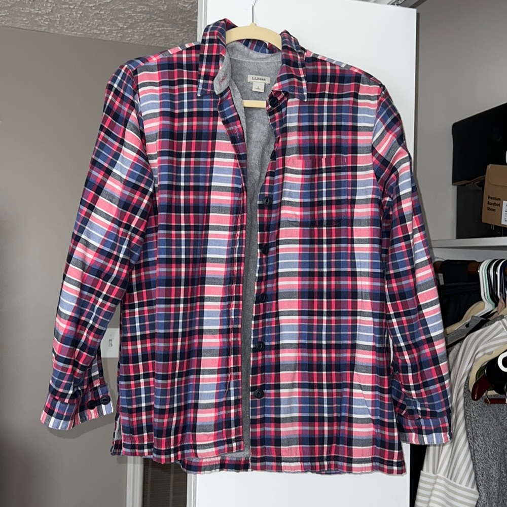 LL BEAN Fleece Flannel